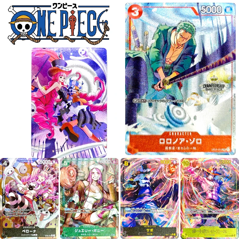 ONE PIECE  Anime Characters Sanji Perona Nico Robin DIY Homemade Collection Card Christmas Birthday Gift Game Toys