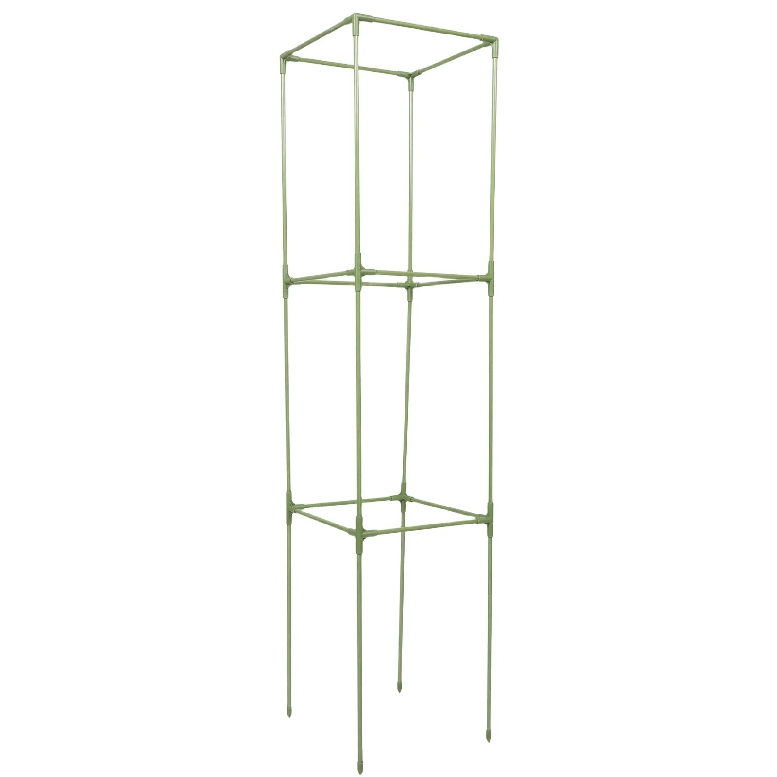 

1Set Spacesaving Square Design Fiberglass Tomato Stakes Cucumber Trelliss System Vegetable Tower Trellis Cucumber