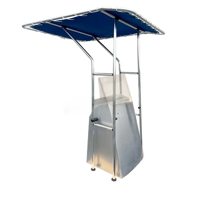 Marine T-top canopy type sunshade, aluminum alloy fishing rod, yacht, aluminum alloy road boat, fast boat fishing