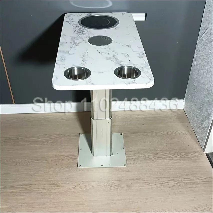 31-72CM Manual Lifting Table Pedestal For Boat, Marine, Caravan, RV & Tatami