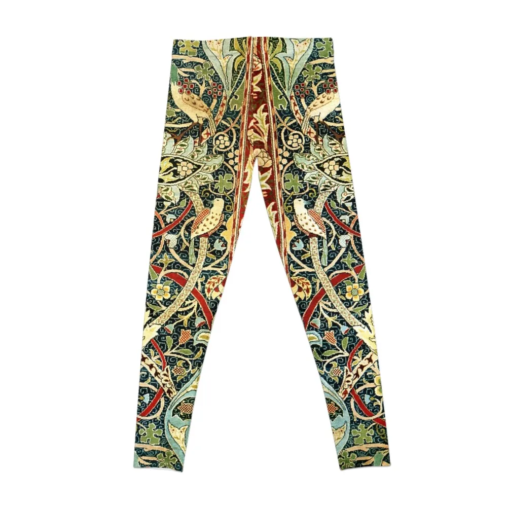 William Morris Bullerswood Antique Rug Print Leggings sport pants Tight fitting woman Womens Leggings