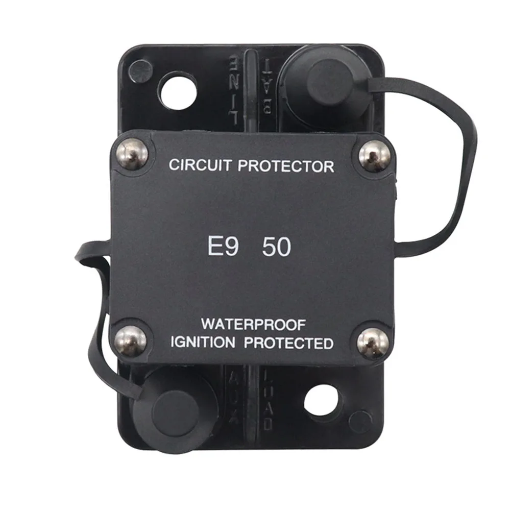 No Switch Button Circuit Breaker Auto Reset for Marine Boat Car Audio Suitable for Trucks RVs Buses Ships Voltage 32V