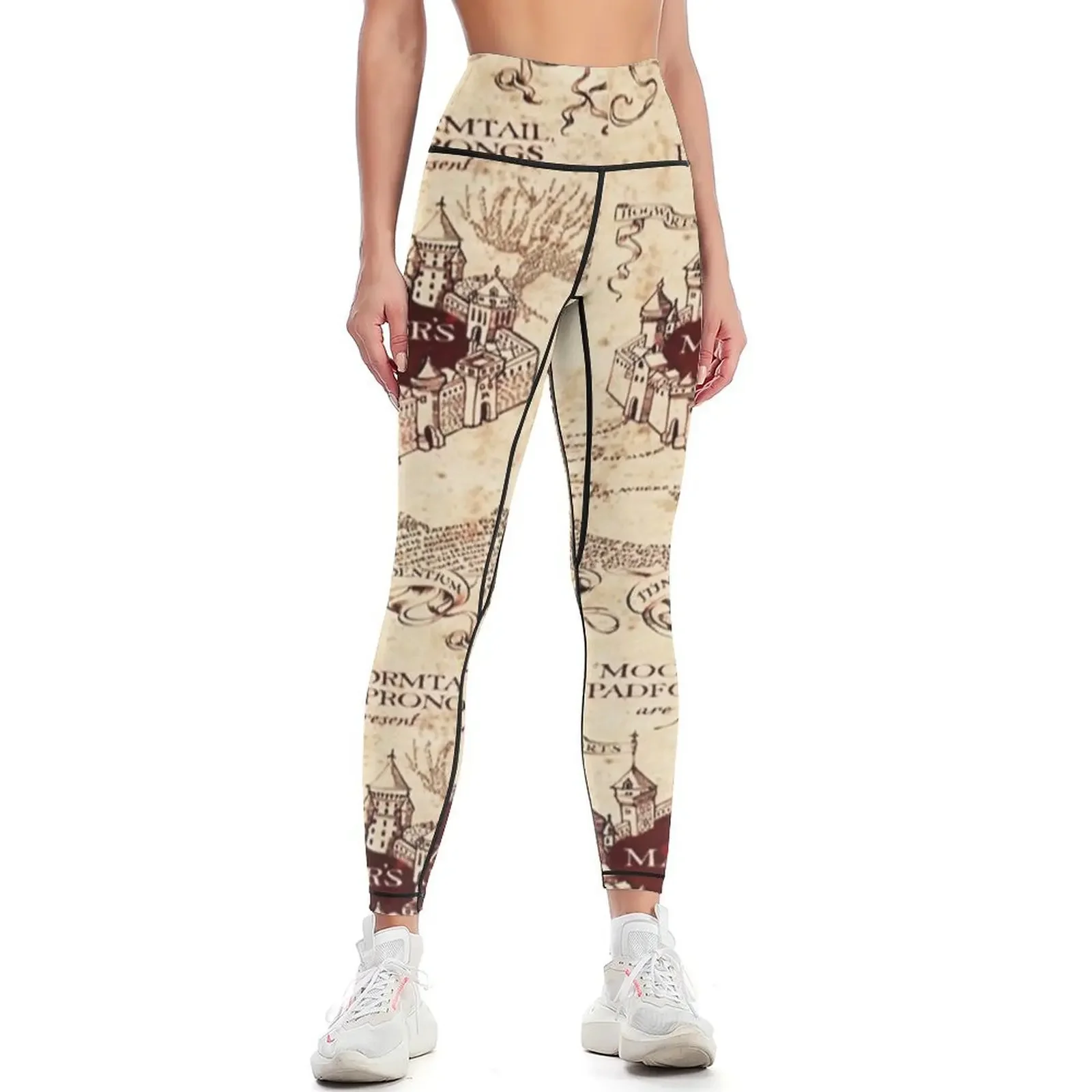 

the marauder map Leggings sports for push up push up fitness Womens Leggings