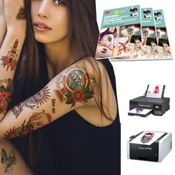 Adesivo per tatuaggio temporaneo creativo di nuova tecnologia fai-da-te 6 mesi di carta per decalcomanie tatuaggi anime impermeabili per uomo donna