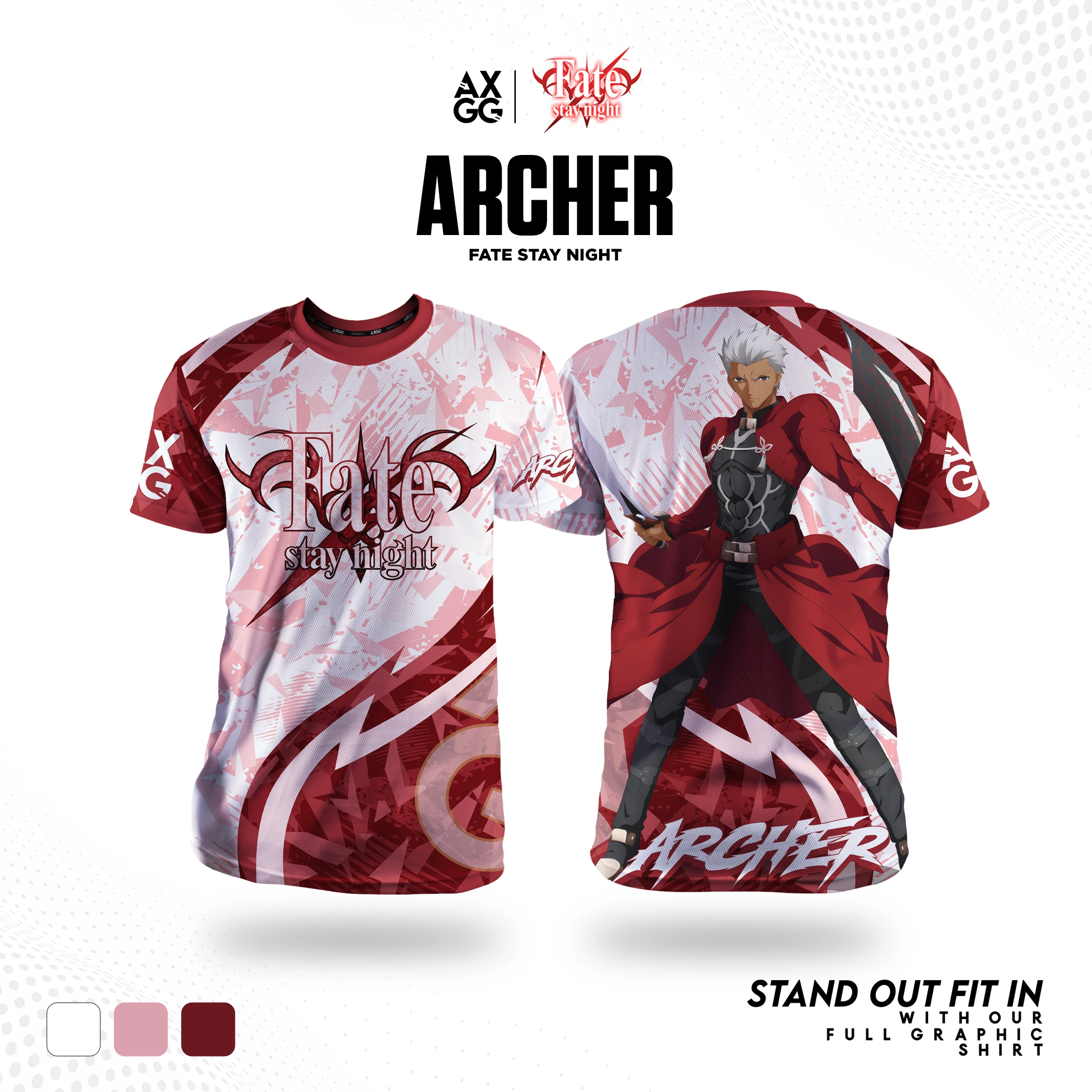 T-shirt imprimé en 3D FATE STA - Fate Anime Merchandise avis et prix