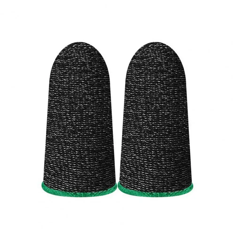 زوج واحد من غطاء الإصبع المقاوم للعرق، ألعاب فيديو رفيعة للغاية وشاشة تعمل باللمس، قفازات بأطراف الأصابع للعبة PUBG Mobile