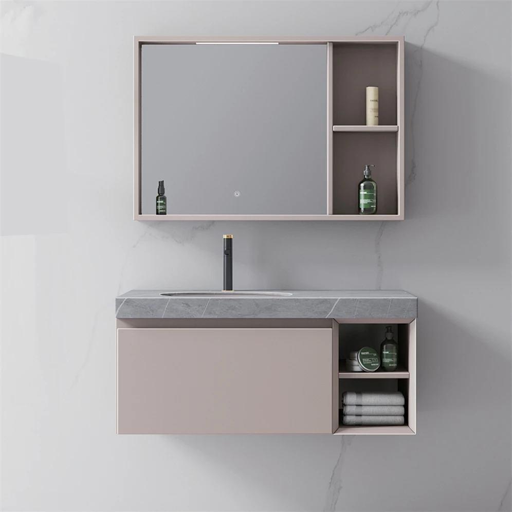 New Arrival Custom Washroom Vanity Factory Directly Modern Wholesale Waterproof  Bathroom Cabinet Vanities