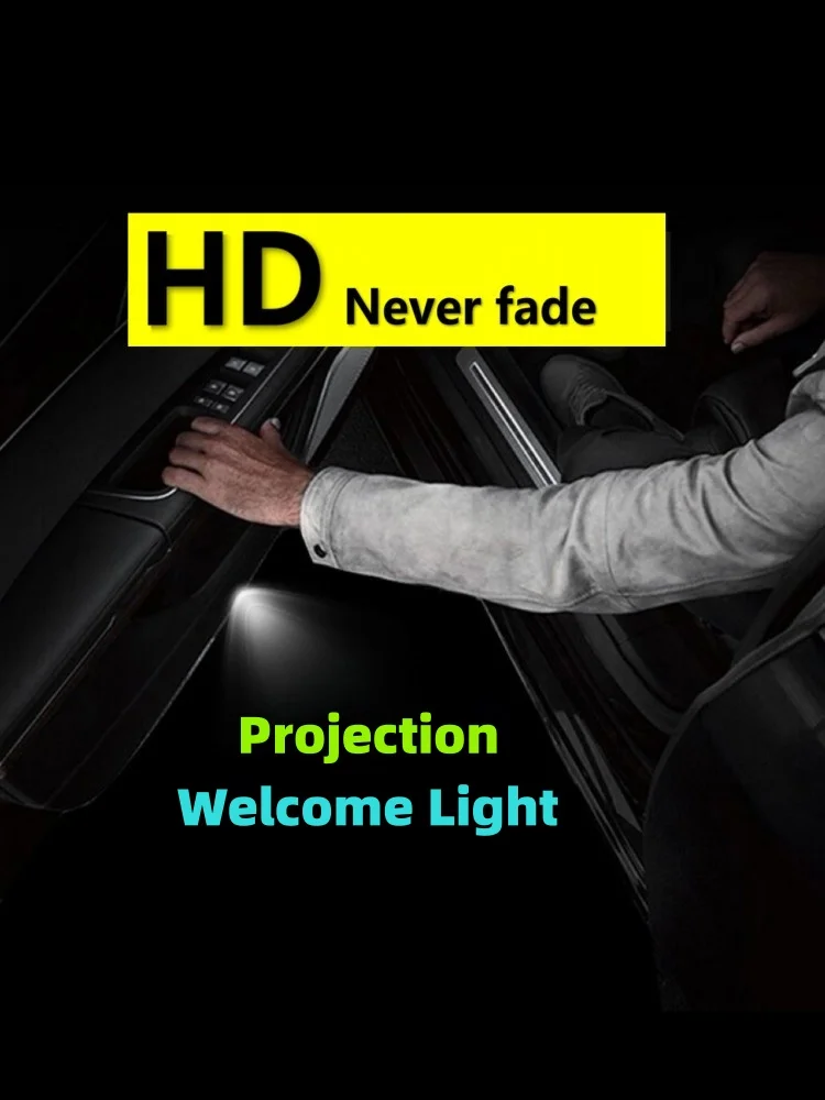 Projecteur de porte de voiture LED HD pour accessoires Mercedes Benz GLA 2015-2025, GLA 200 X156 W156 H247 W247 Amg 35 45 GLA200 GLA250