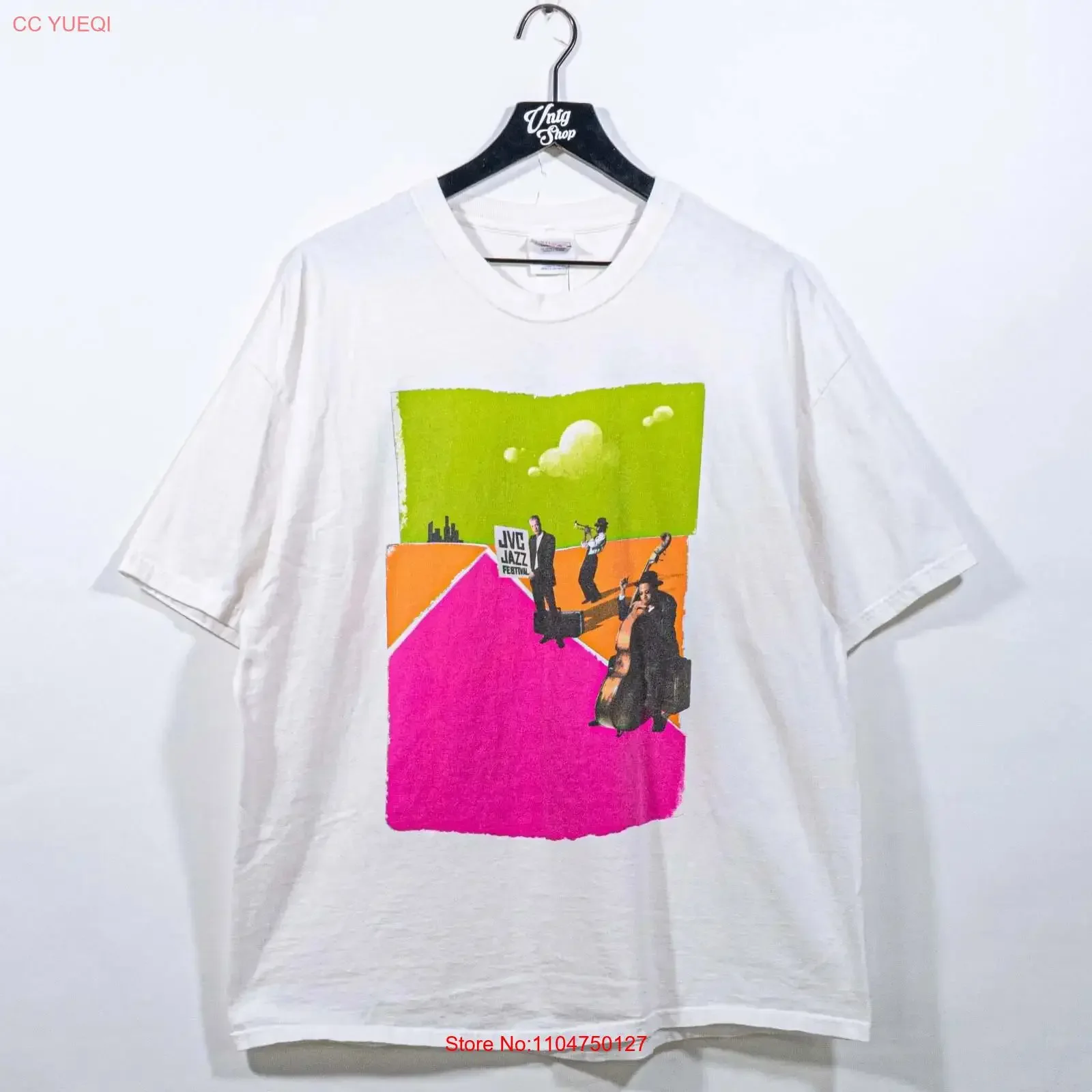 JVC Jazz Festival 2002 Art T Shirt XL Miami New York VTG Y2K vintage Washed Casual Breathable Stretched Stylish Unisex