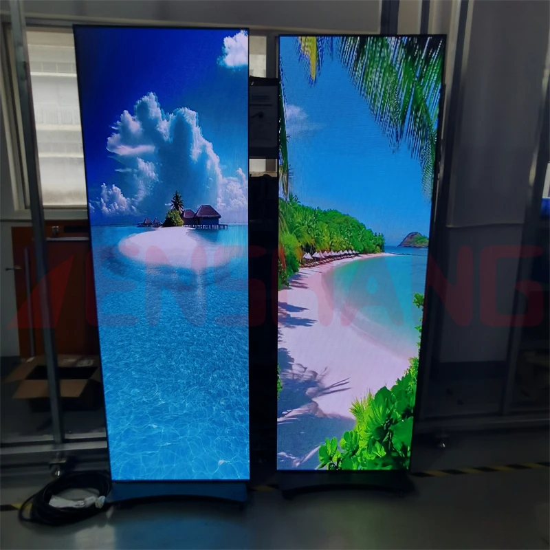نافذة المتجر التي تسيطر عليها متنقلة لوحة إلكترونية Led مثبتة على الحائط قائمة بذاتها مقاومة للماء شاشة عرض ملصق Led خارجية #5