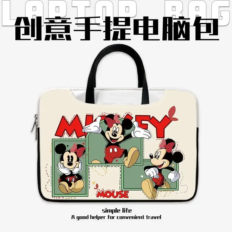 

Disney Stitch Mickey Mouse Computer Bag 13.3 14 15.6 16 Inch Laptop Bag for Apple Lenovo Asus Dell Portable Bag Protective Case