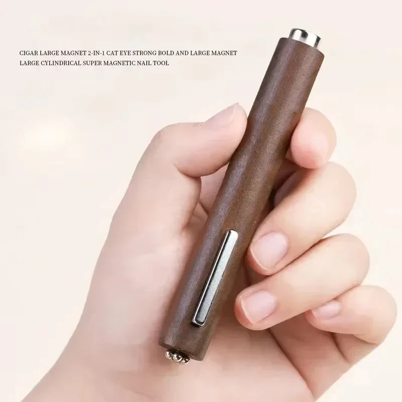 고양이 눈 마그네틱 막대 네일 아트 도구, 강력한 원통형 자석, UV LED 젤 광택제, 매직 효과 매니큐어 디자인 도구, 3 in 1