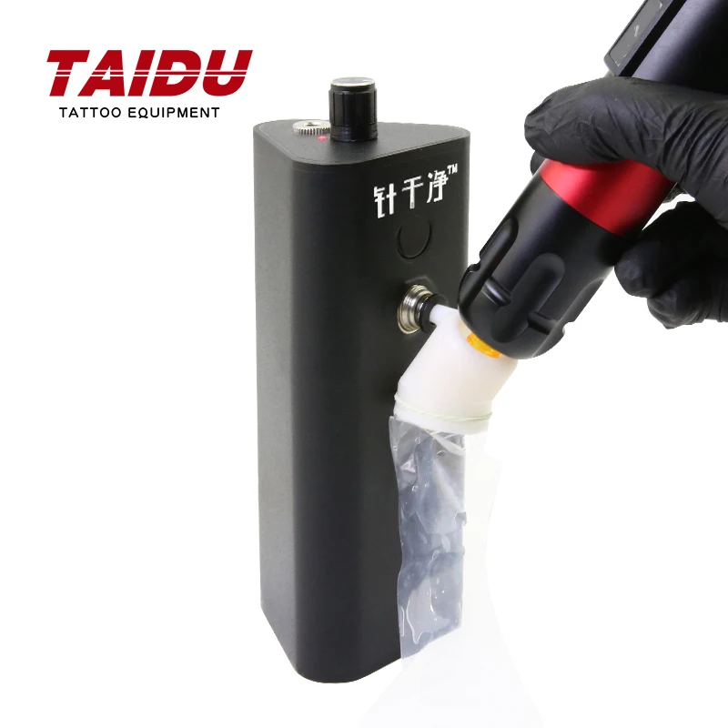 TAIDU Tattoo Needle Washer Ink Flush Electric Needle Washing Machine Automatic Needle Washing Tattoo Equipment Supply