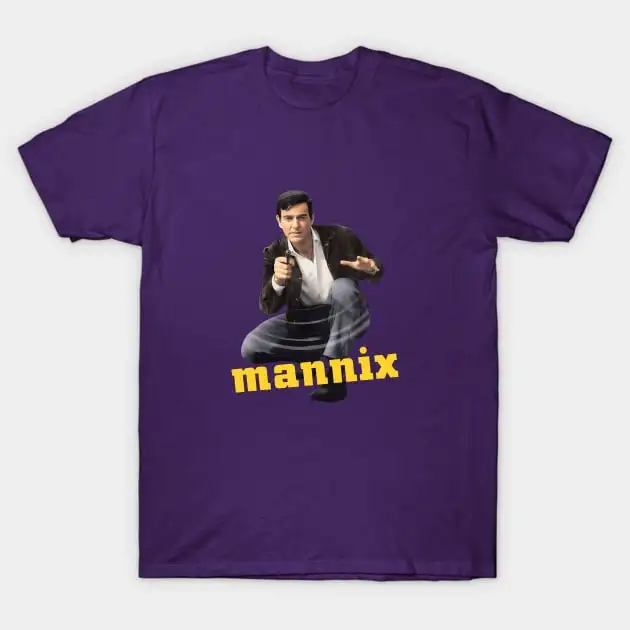 Mannix - Mike Connors - 60s Cop Show T-Shirt Funny Short Sleeve Tshirt Streetwear New Fashion Top Tees