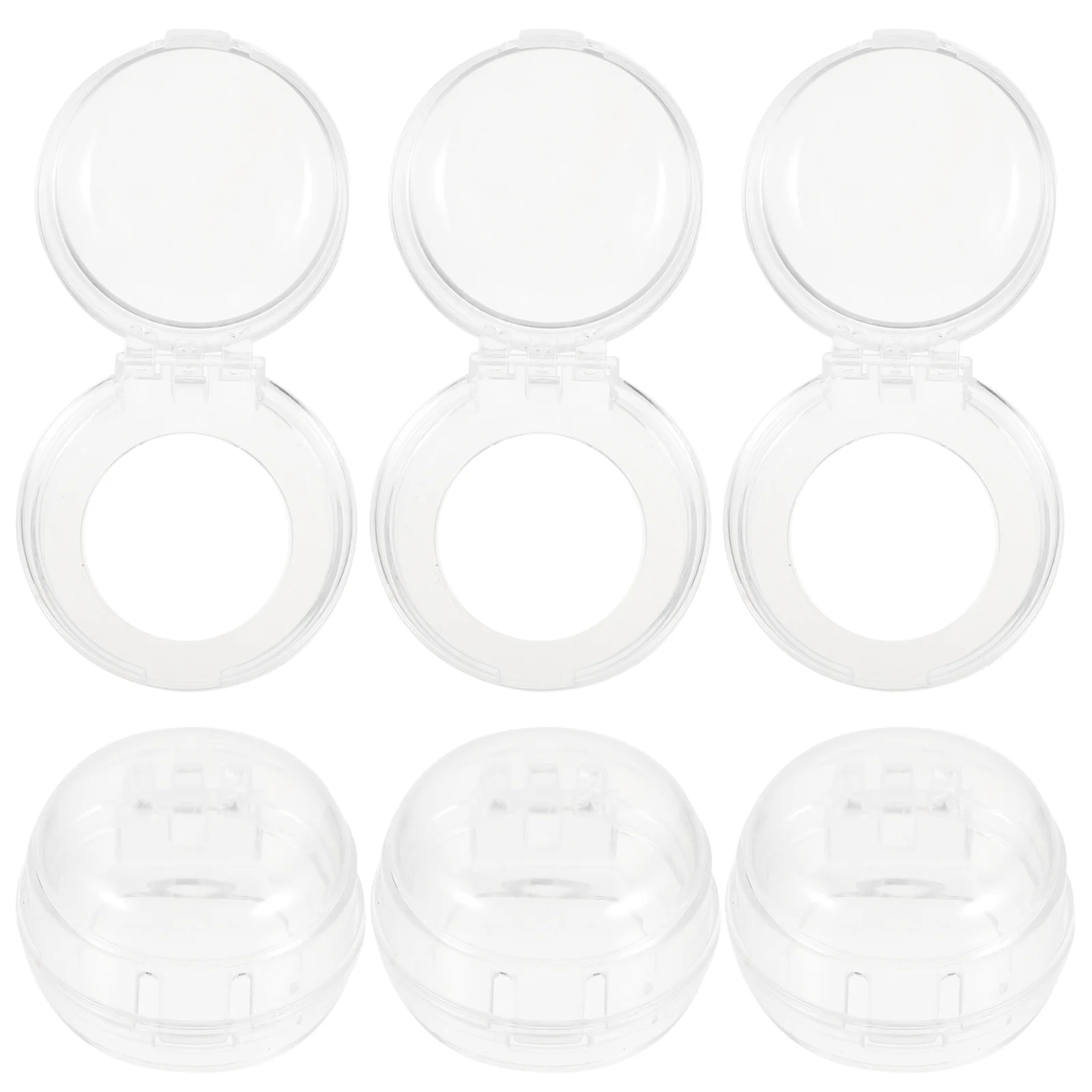 

6 Pcs Transparent Button Guard Covers for Child Suitable Induction Cooker Washing Machine Computer Easy Install