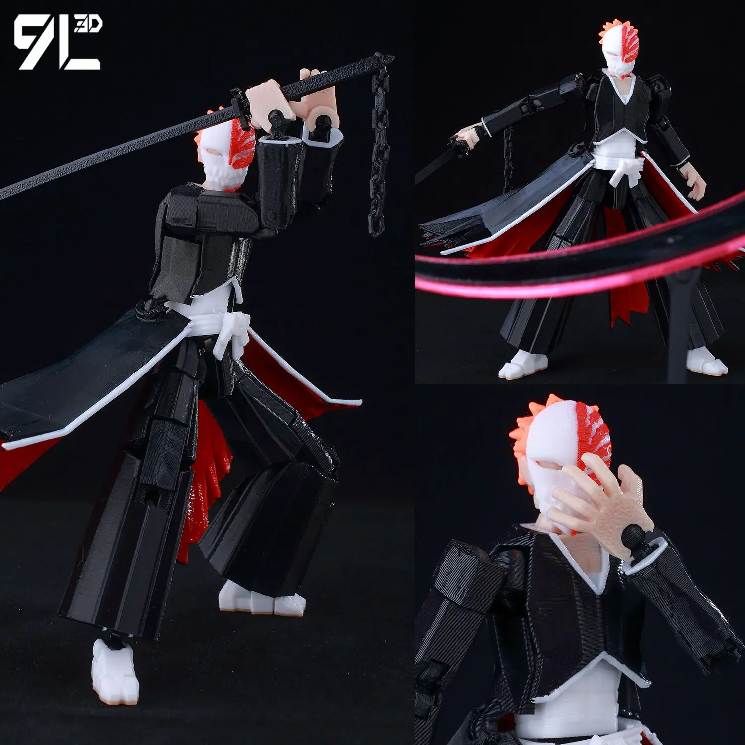 Conjunto de Figuras de Ação de Monstros de Anime 9L3D, Boneco T13