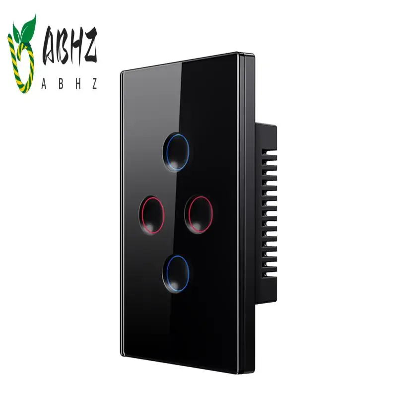 

Умный сенсорный переключатель ABHZ-Zigbee 110-240 В, 2,5D, вогнутый стиль, повторитель сигнала Zigbee3.0, работает с Alexa Google Home