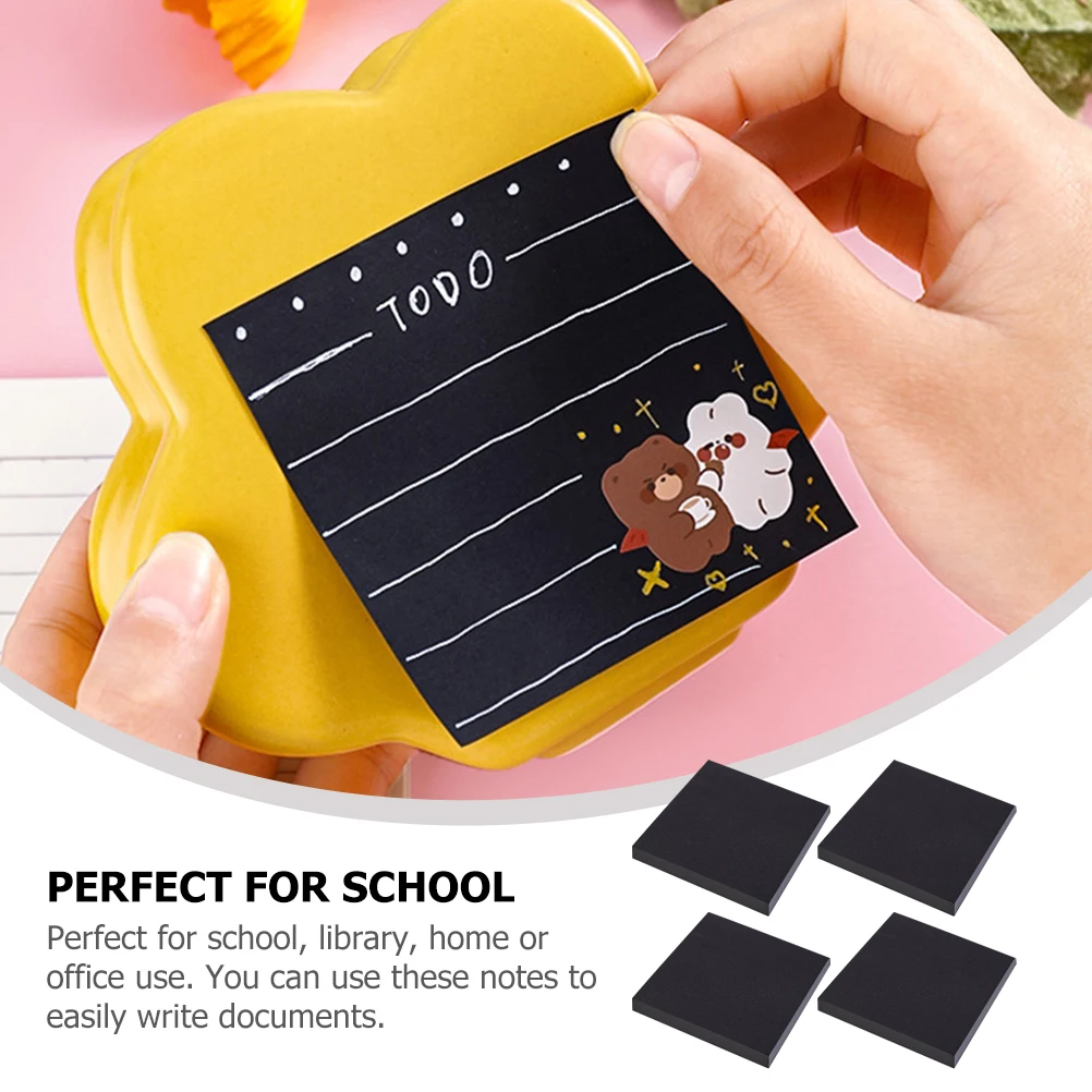 

8pcs Pads Self-Adhesive Memo Paper for School Office Home Idea Notebook Pocket Tabs Thick Smooth Paper Tear Off