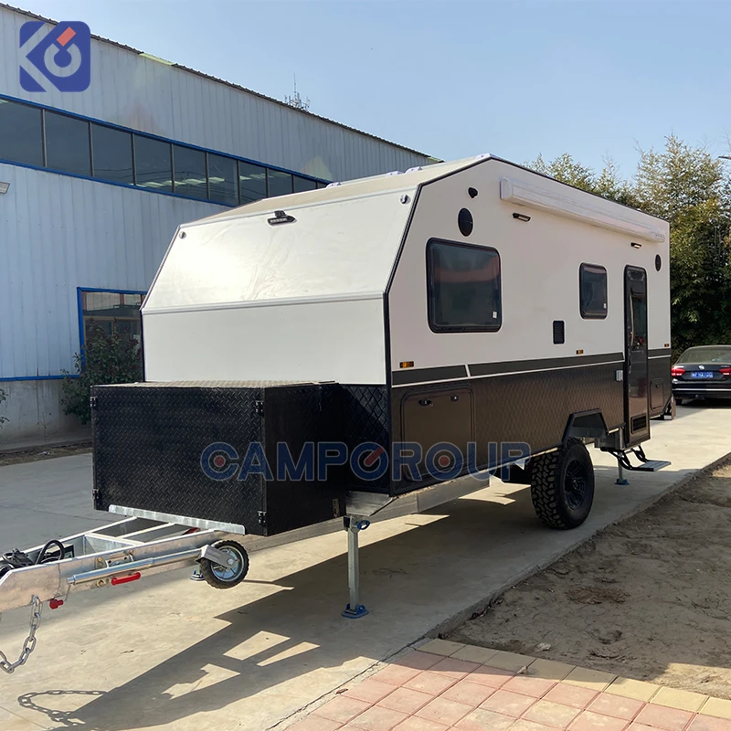 Heavy-Duty 4x4 Off-Road Travel Trailer Waterproof RV Camper for Wilderness Exploration