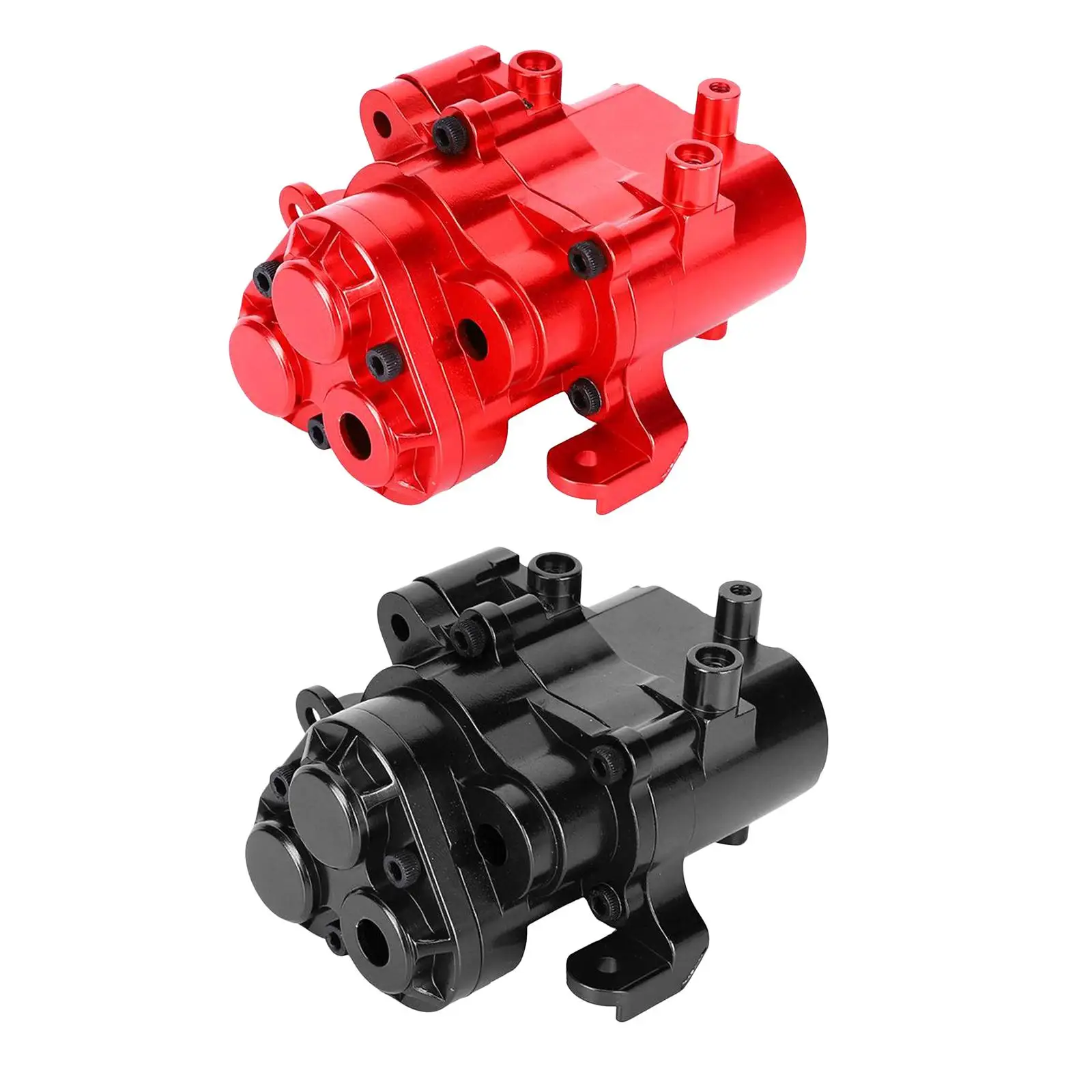Black Durable Metal Central Gear Box Housing for 1/10 Scale RC Crawler Car Traxxas TRX4 -4 Model Parts Accessories Replacement