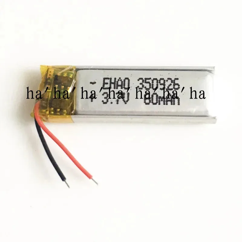 1/5/10Pcs 3.7v 60mAh 350926     Lipo Li Polymer Rechargeable Battery For Watch MP3 JM