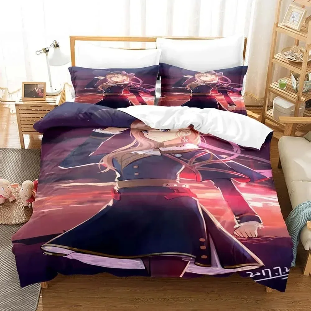 3D Print Anime Azur Lane Bedding Set For Bedroom Soft Modern Bedspreads Comefortable Kids Duvet Cover Quilt Cover And Pillowcase
