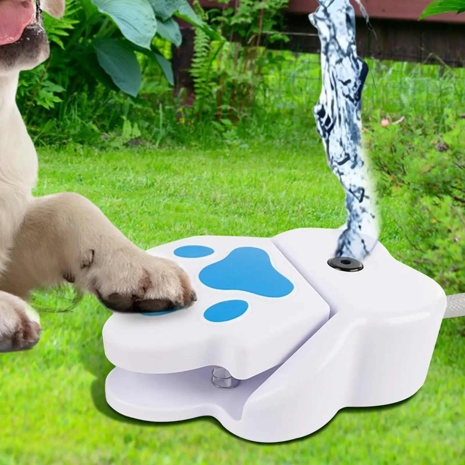 Drinking Fountain Paw Activated Puppy Sprinkler Step Pet Water Fountain Step On Dog On Pet Drinking Dispenser For Outdoor Garden