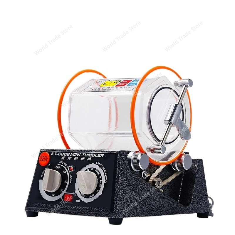 

Маленькая барабанная полировальная машина для ювелирных изделий, полировка антикварного золота, шлифовальная и чистящая машина KT6808