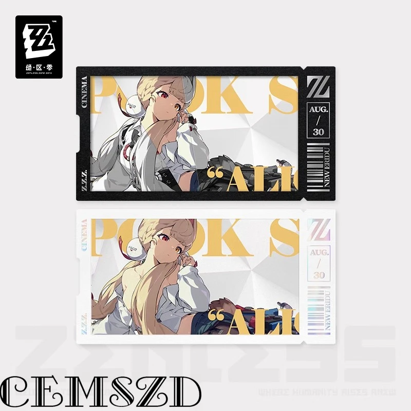 

[Genuine] Game ZZZ Zenless Zone Zero Cosplay 3D DIY Collectible Cards Sets Anime Cartoons Props Accessories Halloween Gifts