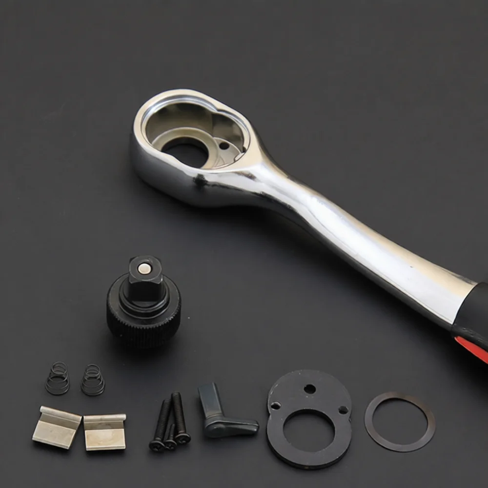 High Torque Ratchet Wrench For ZHCY Quick Release Telescopic Repair Tool Dual Direction Drive Socket Wrench Chrome Finish