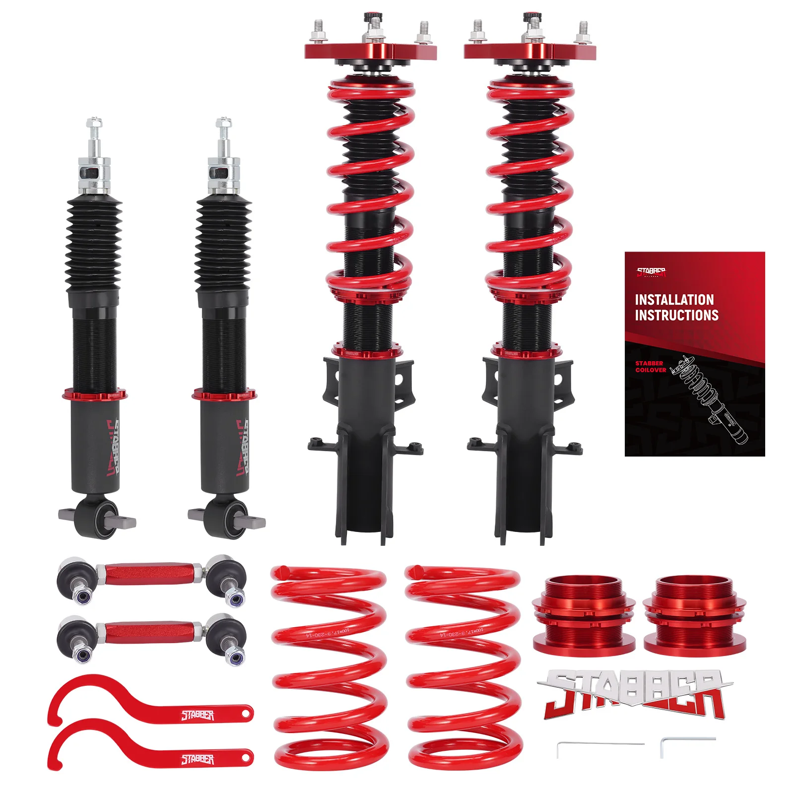 Sospensione regolabile con ammortizzatore a 24 vie Coilovers per Ford Mustang 2015-2023