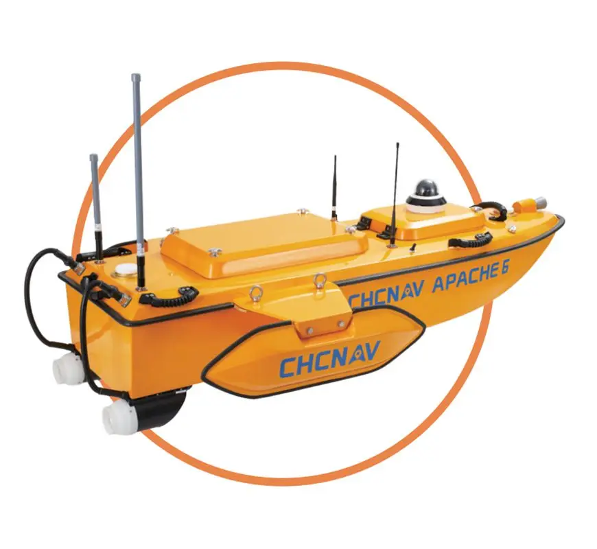 Hocheffiziente Chcnav Apache6 UPS unbemannte Oberflächenfahrzeugvermessung UPS Boot Autopilot Wasservermessungsausrüstung