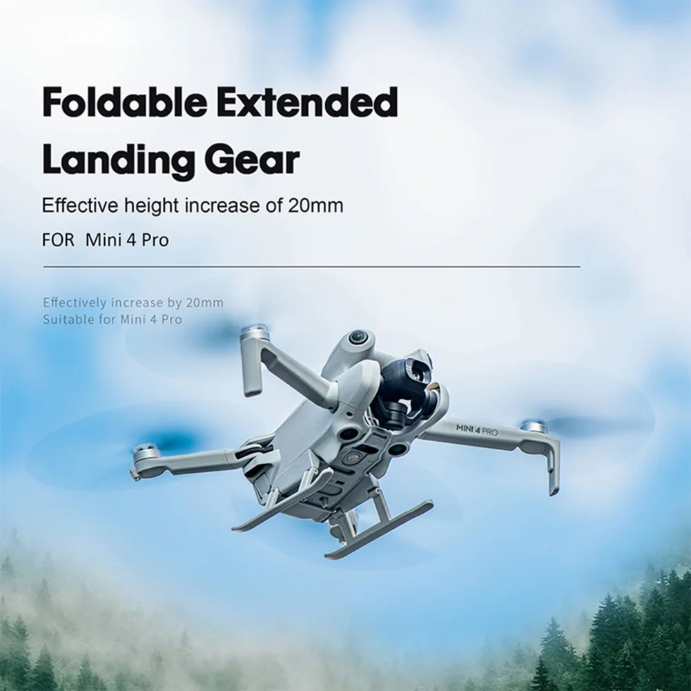 

Landing Gear Extension Leg Foldable Brackets Landing Gear Leg Drone Accessories Compatible For DJI Mini 4 Pro Drones