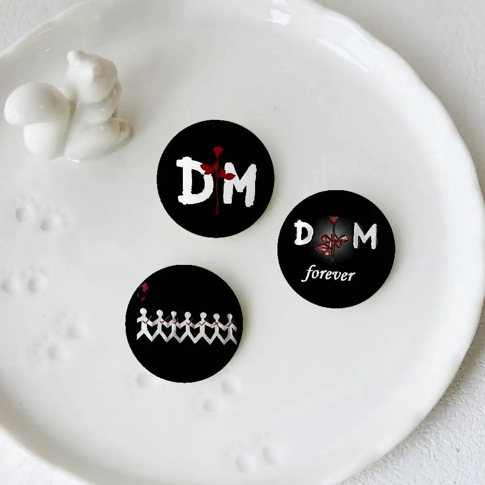 D-Depeche-Mode Band Badges Round Brooch Cute Cartoon Idol Cosplay Badges DIY Backpack Clothing Jewelry Pins