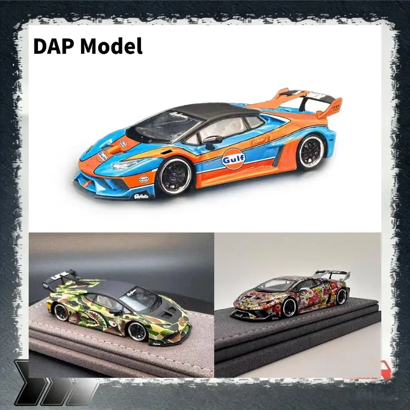 Pre-sale DAP Model 1:64 Lamborghini Hurricane Simulation Alloy Car Model, Boys' Gift Toy, Adult Collection Decoration Item.