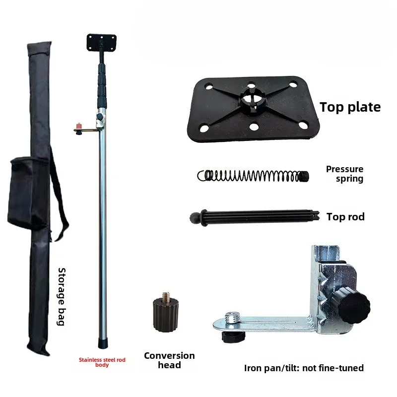 

Stainless Steel Laser Level Lifting Support Rod Stretchable Laser Level Accessories Ceiling Support Professional Tool Parts
