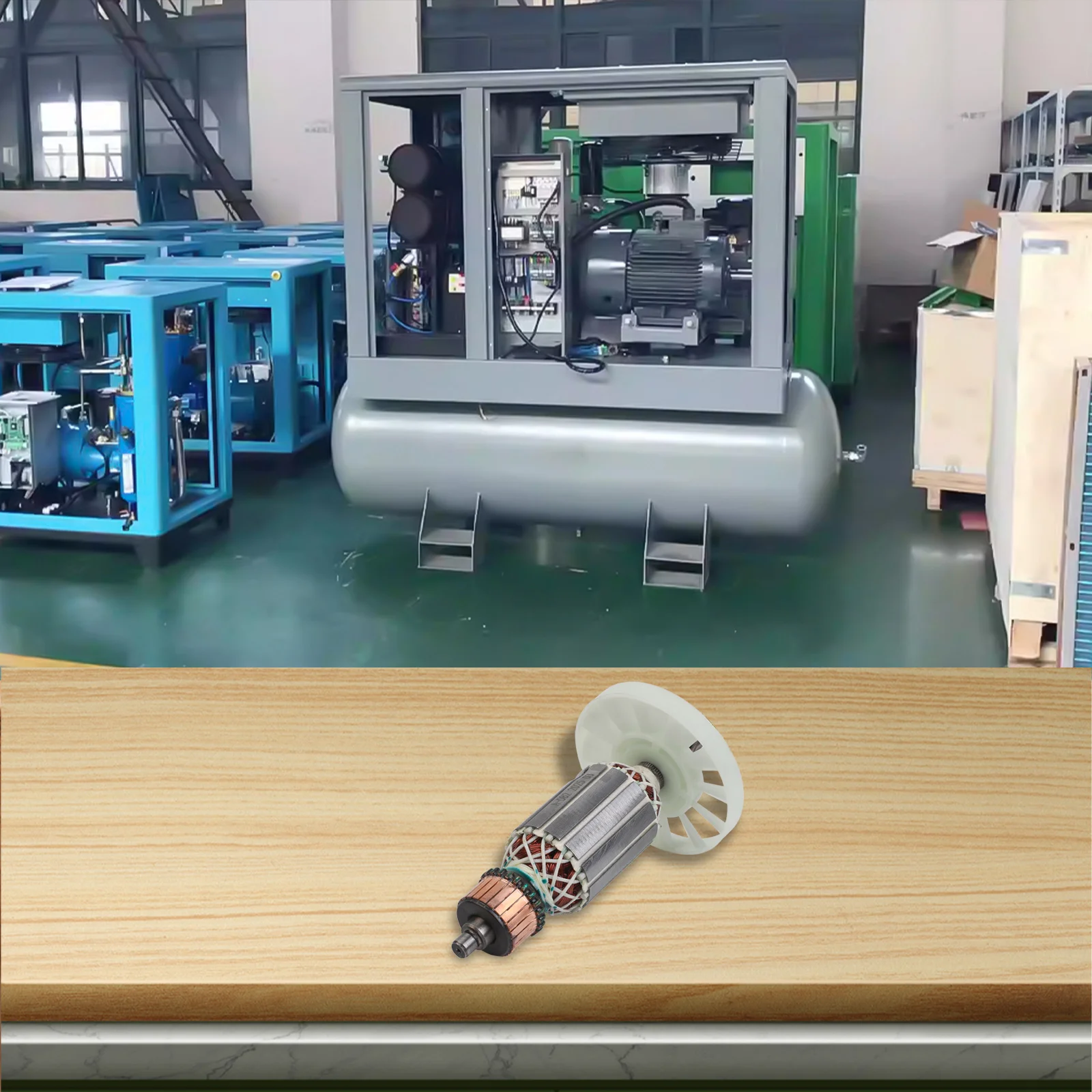 Armature for ROTOR Anchor 7 Teeth Replacement for Electric Rotary Hammer HM0810 Compatible with AC220V 240V Motors