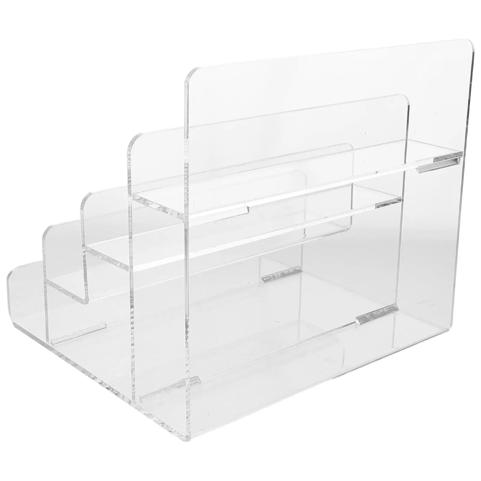 

Acrylic Display Stand Handbag Rack Wallet Sunglasses Shelf Storage Step Design Malls Exhibitions Home Decor