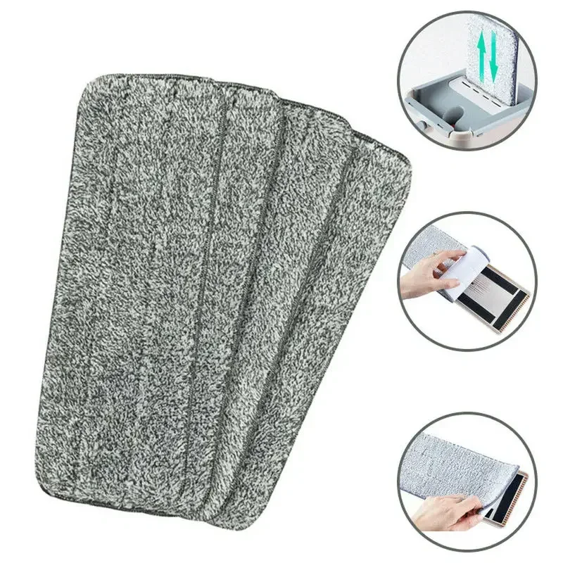 1/2/5/10 pcs Floor Cleaning Supplies Mop Cloth Replacement Microfiber Washable Spray Dust Mop Household Mop Head Cleaning Pad