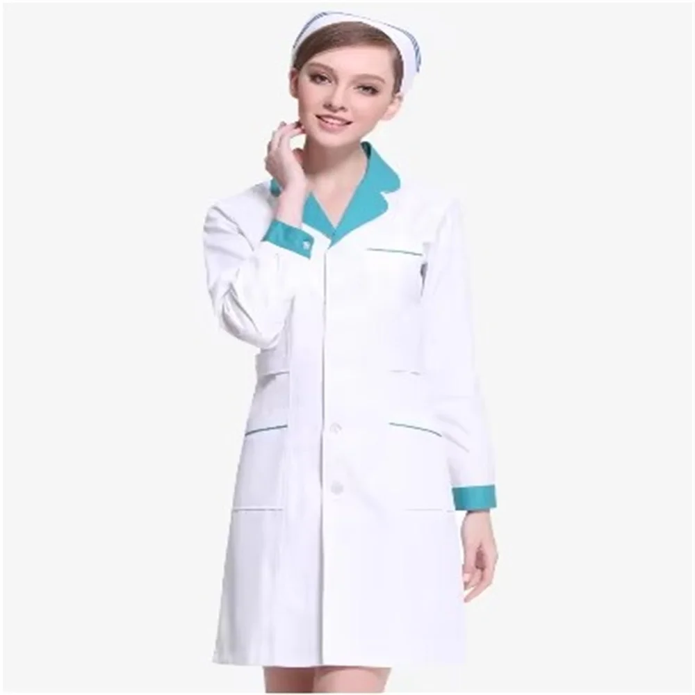 New Beauty salon work clothing white scrubs coats pet grooming scrubs worker Short/Long sleeved Famale health service lab coat