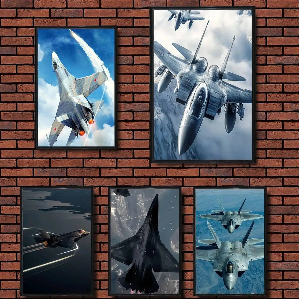 

F-F35 F-Fighter jets F22 Wall Art Anime Canvas Painting Poster For Living Room Decoration Picture Home Decor