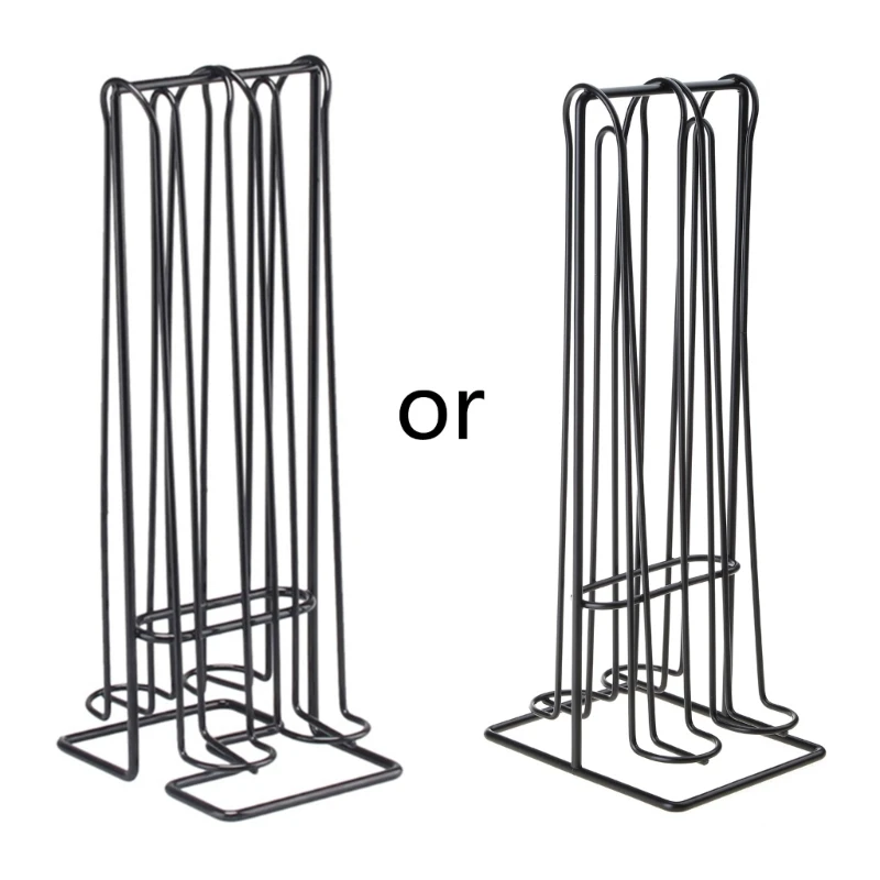 Soporte moderno para cápsulas café con alambre metal, fácil usar, para amantes del café creativos