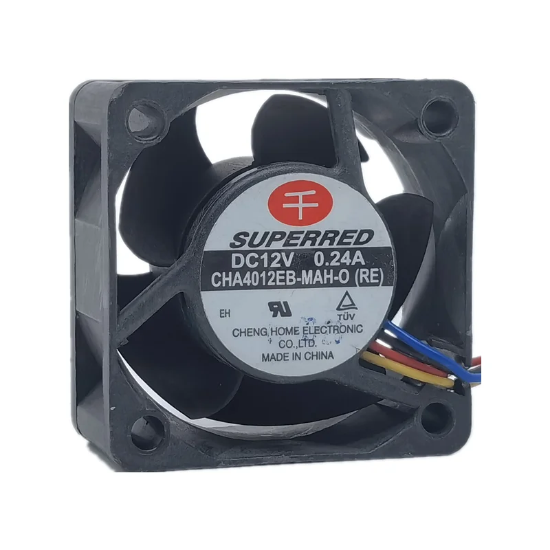 New Qianhong CHA4012EB-MAH 12V 0.24a 4020 4cm four wire PWM temperature control cooling fan