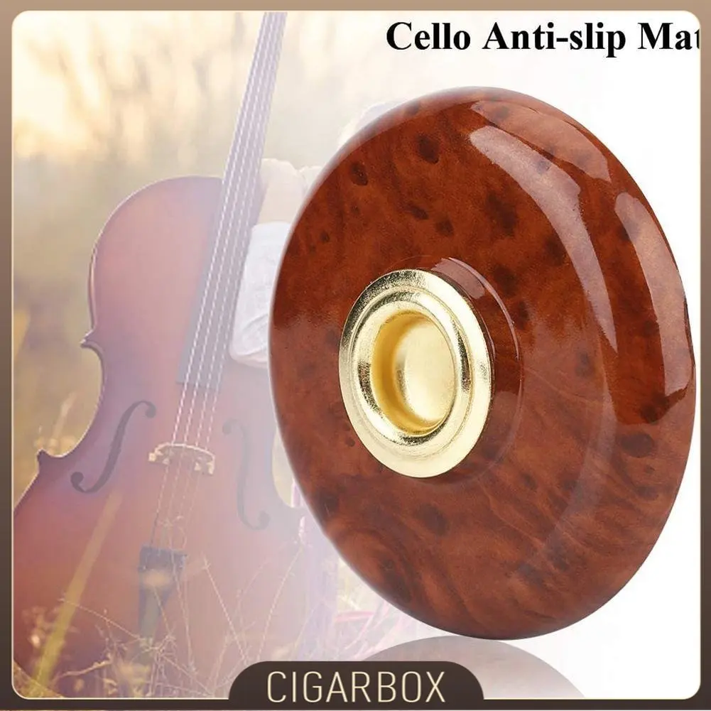 Cello Non-slip Mat Stopper Endpin Stand Rest Holder Eye Parts Cello Round Brown Metal Stopper Musical Pin Pad Instruments D8I8