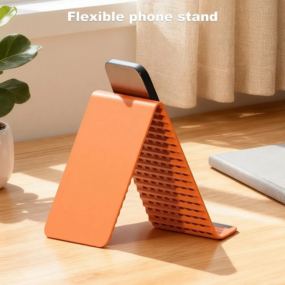

Bendable Silicone Phone Holder Adjustable Flexible Foldable Phone Stand Multi-Angle Anti-slip Smartphones Support Bracket
