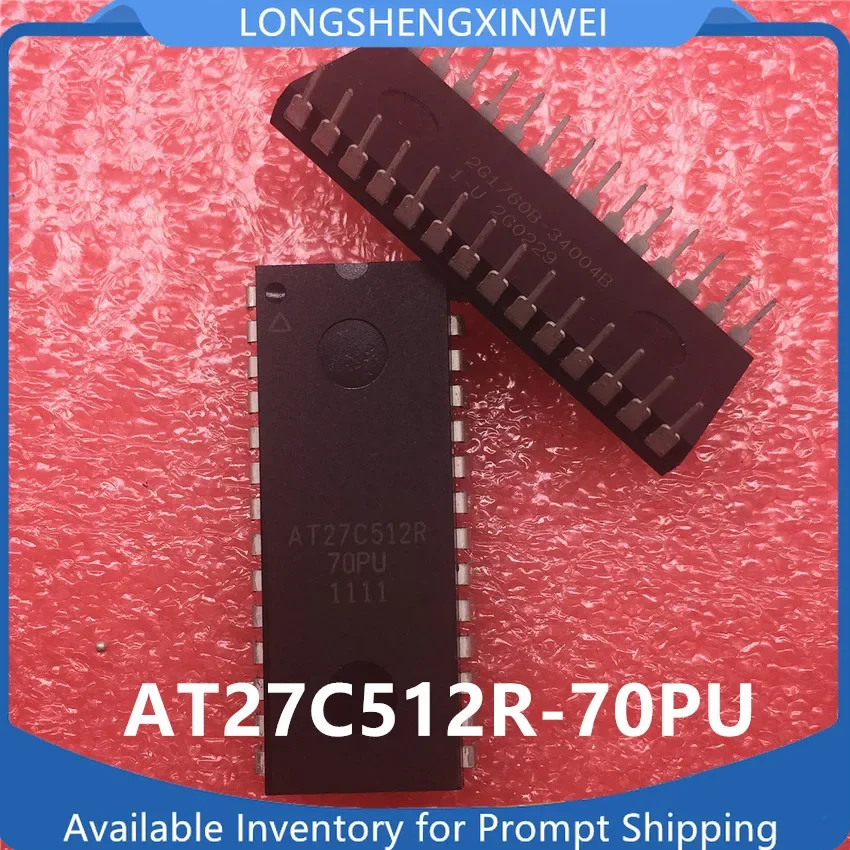 1PCS AT27C512R-70PU AT27C512R Inline DIP-28 New Storage IC In Stock