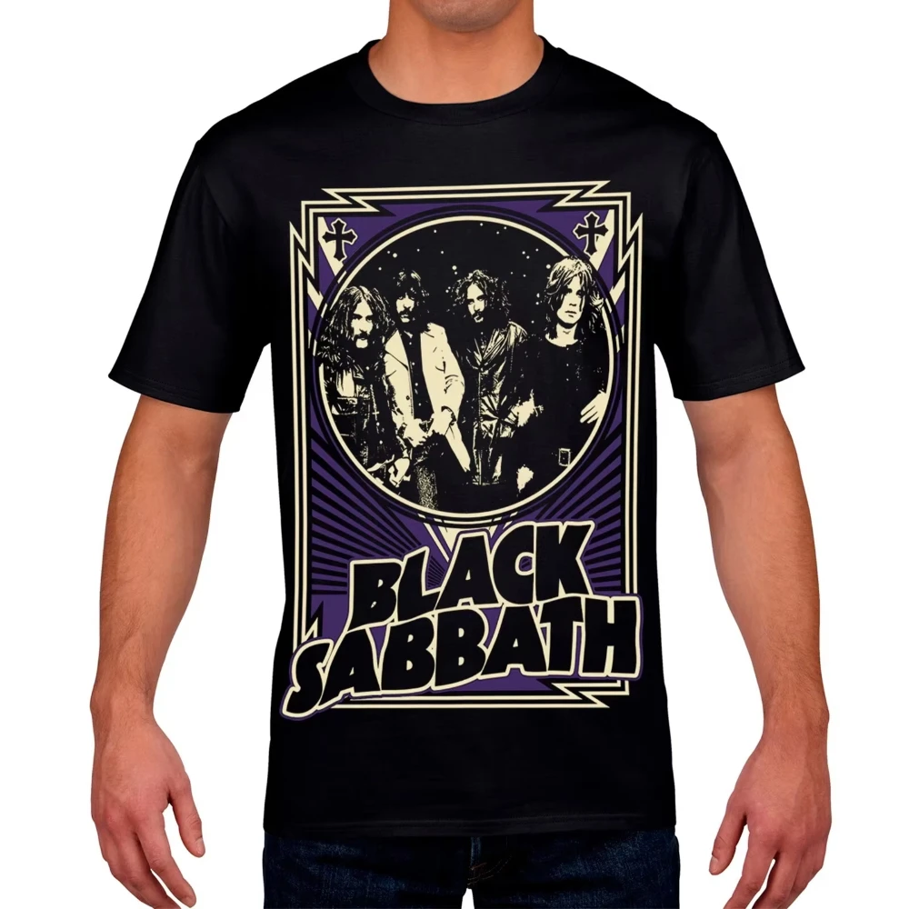 Oversized Black Sabbath T-Shirt Heavy Metal Rock Style Cotton Men's Women Tops Tee Streetwear Hip Hop Y2k Clothing Vintage Shirt