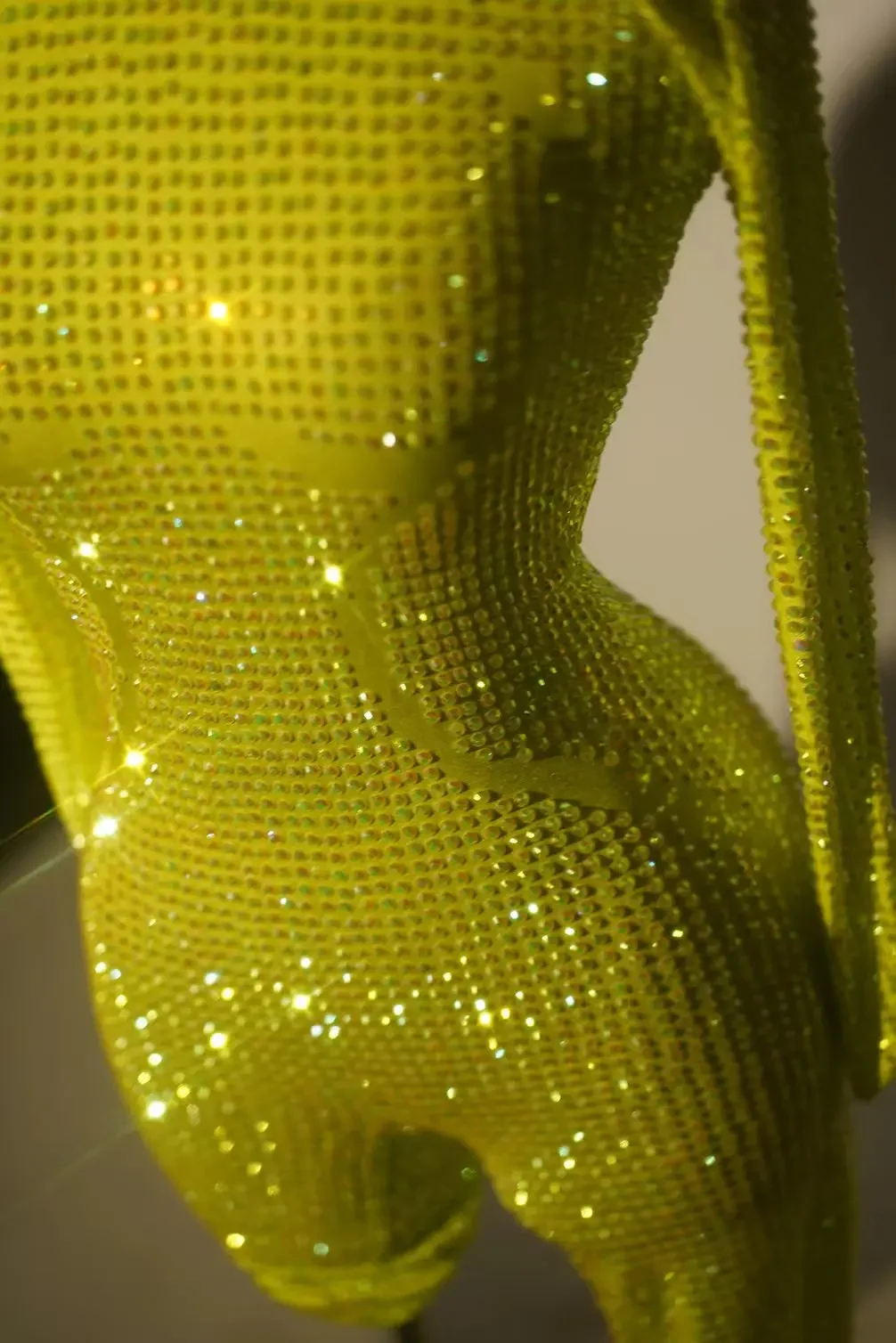 เพชรชุด Rhinestones Jumpsuit ผู้หญิงเซ็กซี่ยืดเต้นรําเครื่องแต่งกายนักร้องไนท์คลับแสดงเวทีสวมใส่