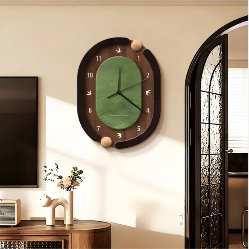 Clearance Art Wall Clocks Retro Nordic Mechanism Art Wall Clocks Cool Room Orologio Da Parete Living Room Decoration Items