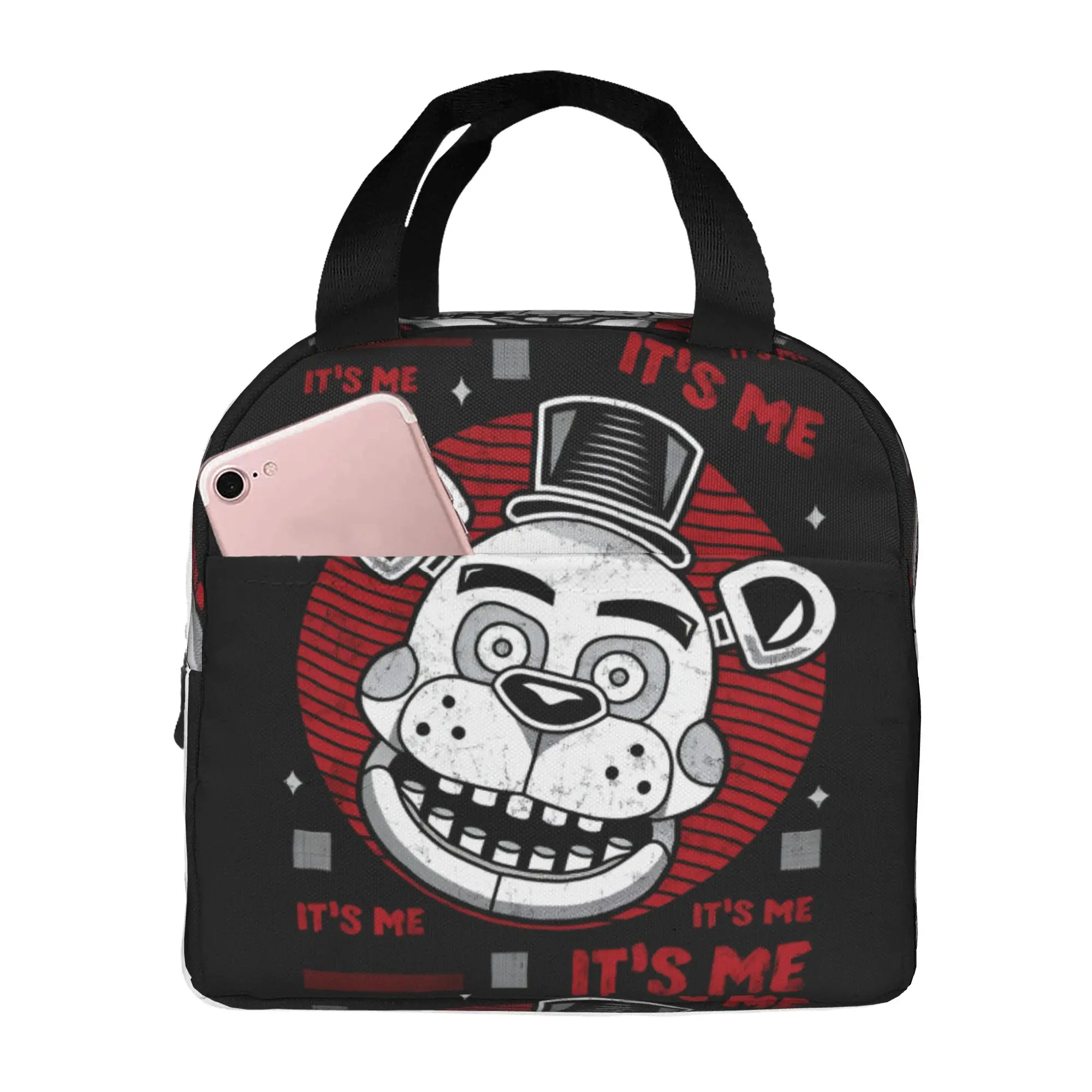 fnaf-bear-at-f-freddys-bolsas-termicas-para-mulheres-jogo-de-terror-reutilizaveis-termicas-para-alimentos-acampamento-ao-ar-livre-viagens